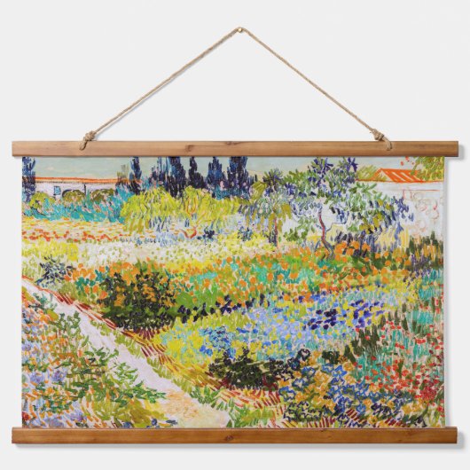 Vincent van Gogh - Garden in Arles Hangend Wandkleed (Voorkant)