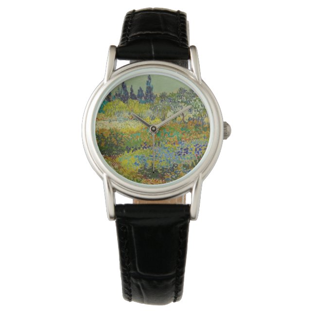 Vincent Van Gogh Garden in Arles Horloge (Voorkant)