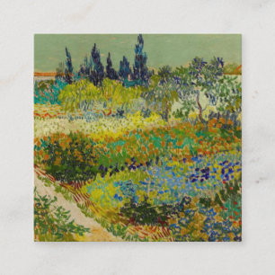 Vincent Van Gogh Garden in Arles Informatiekaartje