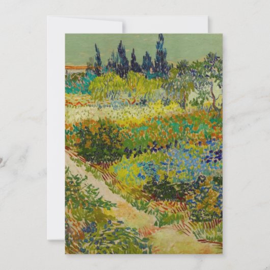 Vincent Van Gogh Garden in Arles Kaart (Voorkant)