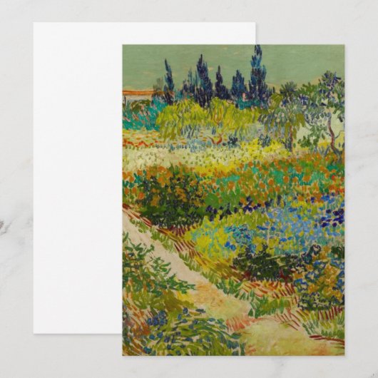 Vincent Van Gogh Garden in Arles Kaart (Voorkant / Achterkant)