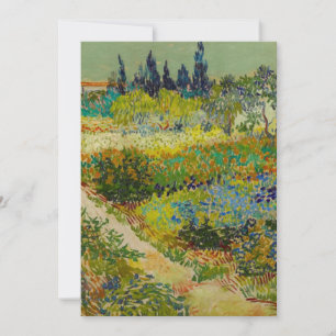 Vincent Van Gogh Garden in Arles Kaart