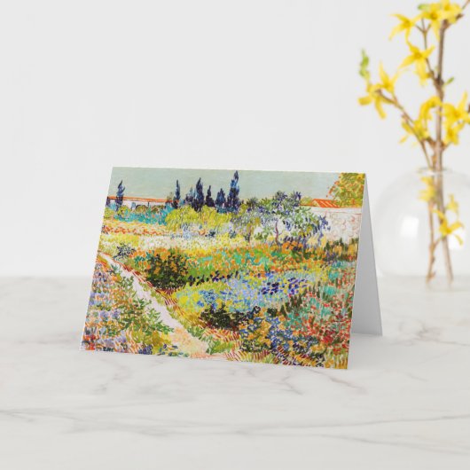 Vincent van Gogh - Garden in Arles Kaart (Gele Bloem)