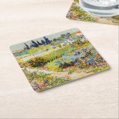 Vincent van Gogh - Garden in Arles Kartonnen Onderzetters (Schuin)