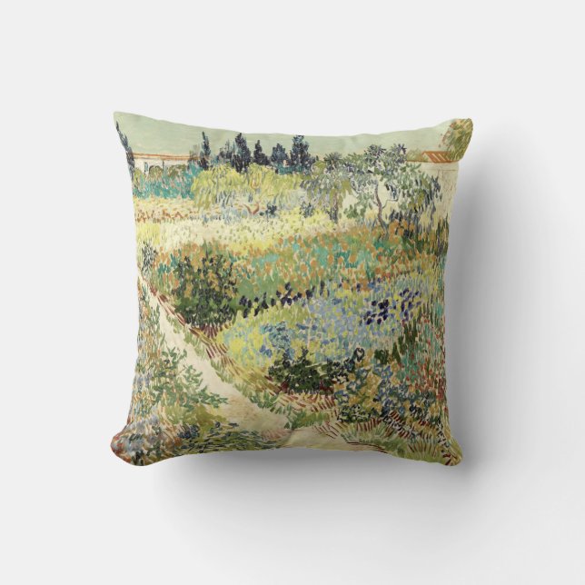 Vincent Van Gogh Garden in Arles Kussen (Voorkant)
