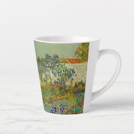 Vincent Van Gogh Garden in Arles Latte Mok (Rechts)