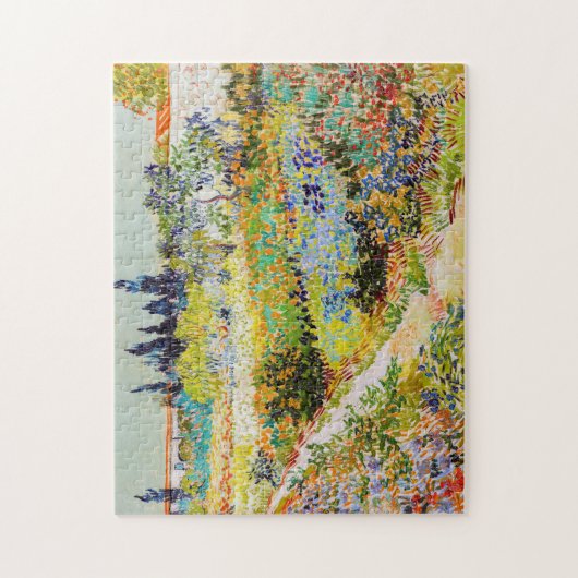Vincent van Gogh - Garden in Arles Legpuzzel (Verticaal)