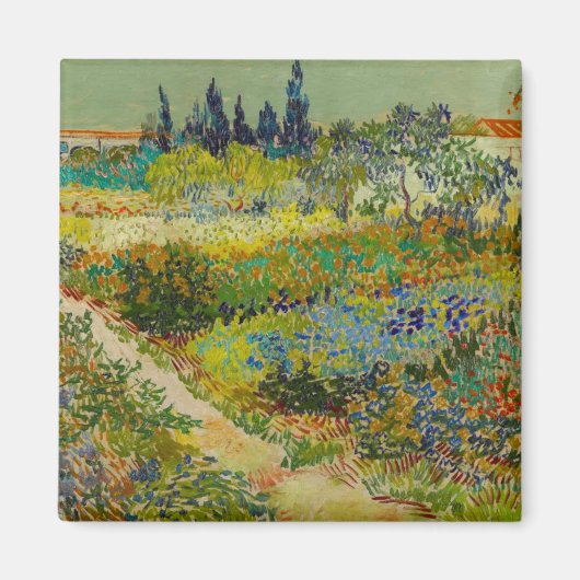 Vincent Van Gogh Garden in Arles Magneet (Voorkant)