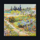 Vincent van Gogh - Garden in Arles Magneet<br><div class="desc">Tuin in Arles / Drijvende tuin met pad / Jardin a Arles - Vincent van Gogh,  1888</div>
