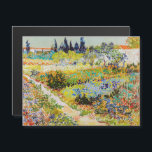 Vincent van Gogh - Garden in Arles Magnetic Kaart<br><div class="desc">Tuin in Arles / Drijvende tuin met pad / Jardin a Arles - Vincent van Gogh,  1888</div>