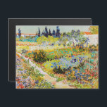 Vincent van Gogh - Garden in Arles Magnetic Kaart<br><div class="desc">Tuin in Arles / Drijvende tuin met pad / Jardin a Arles - Vincent van Gogh,  1888</div>