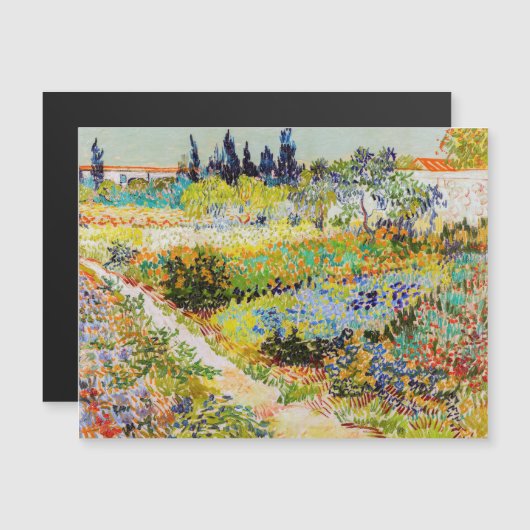 Vincent van Gogh - Garden in Arles Magnetic Kaart (Voorkant / Achterkant)
