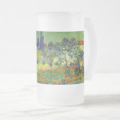 Vincent Van Gogh Garden in Arles Matglas Bierpul (Voorkant rechts)