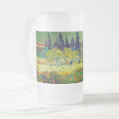 Vincent Van Gogh Garden in Arles Matglas Bierpul (Voorkant links)