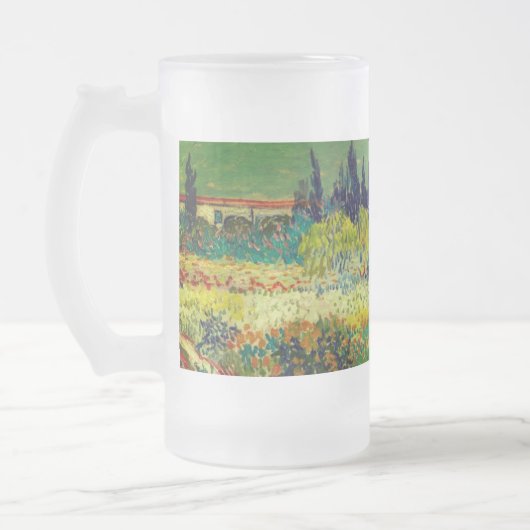 Vincent Van Gogh Garden in Arles Matglas Bierpul (Links)