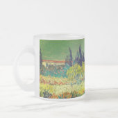 Vincent Van Gogh Garden in Arles Matglas Koffiemok (Links)