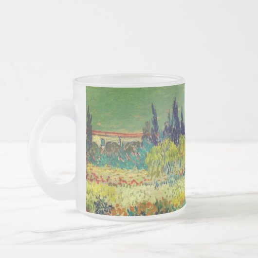 Vincent Van Gogh Garden in Arles Matglas Koffiemok (Links)