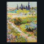 Vincent van Gogh - Garden in Arles Notitieboek<br><div class="desc">Tuin in Arles / Drijvende tuin met pad / Jardin a Arles - Vincent van Gogh,  1888</div>