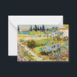 Vincent van Gogh - Garden in Arles Notitiekaartje<br><div class="desc">Tuin in Arles / Drijvende tuin met pad / Jardin a Arles - Vincent van Gogh,  1888</div>