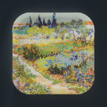 Vincent van Gogh - Garden in Arles Papieren Bordje<br><div class="desc">Tuin in Arles / Drijvende tuin met pad / Jardin a Arles - Vincent van Gogh,  1888</div>