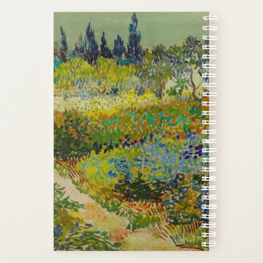 Vincent Van Gogh Garden in Arles Planner (Achterkant)