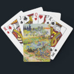 Vincent van Gogh - Garden in Arles Pokerkaarten<br><div class="desc">Tuin in Arles / Drijvende tuin met pad / Jardin a Arles - Vincent van Gogh,  1888</div>