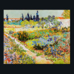 Vincent van Gogh - Garden in Arles Poster<br><div class="desc">Tuin in Arles / Drijvende tuin met pad / Jardin a Arles - Vincent van Gogh,  1888</div>