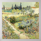 Vincent Van Gogh Garden in Arles Poster (Voorkant)