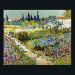 Vincent van Gogh Garden in Arles Poster<br><div class="desc">A garden of flowers near Arles,  France as painted by Vincent van Gogh.</div>