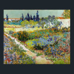 Vincent van Gogh Garden in Arles Poster<br><div class="desc">A garden of flowers near Arles,  France as painted by Vincent van Gogh.</div>