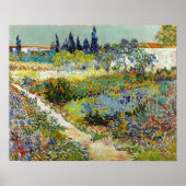 Vincent van Gogh Garden in Arles Poster (Voorkant)