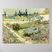 Vincent Van Gogh Garden in Arles Poster (Voorkant)