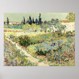 Vincent Van Gogh Garden in Arles Poster