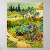 Vincent Van Gogh Garden in Arles Poster (Voorkant)