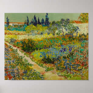 Vincent Van Gogh Garden in Arles Poster