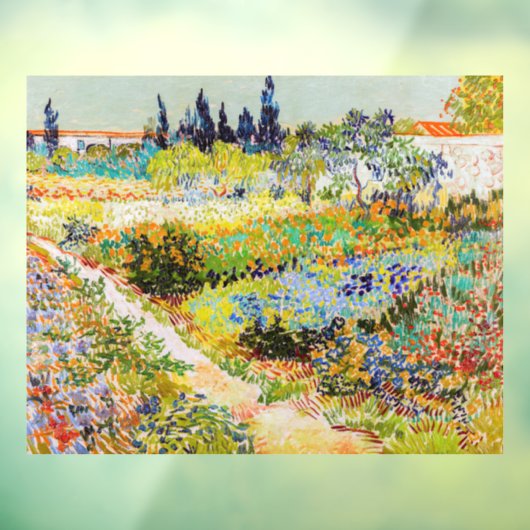 Vincent van Gogh - Garden in Arles Raamsticker (Vel 3)