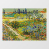 Vincent Van Gogh Garden in Arles Raamsticker (Vel)