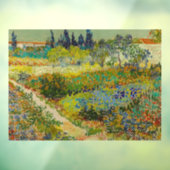Vincent Van Gogh Garden in Arles Raamsticker (Vel 3)