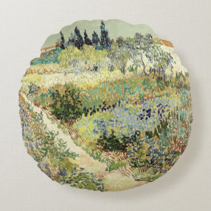 Vincent Van Gogh Garden in Arles Rond Kussen