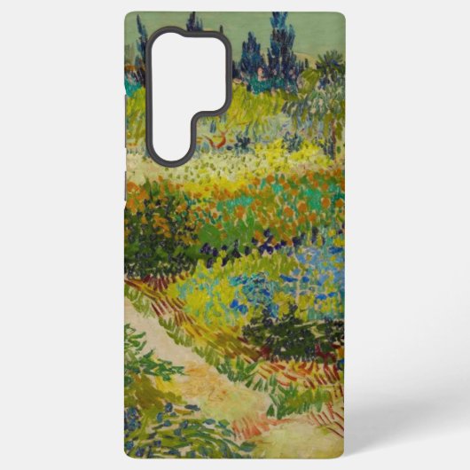 Vincent Van Gogh Garden in Arles Samsung Galaxy Hoesje (Achterkant)