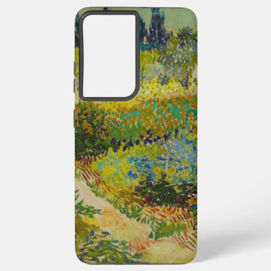 Vincent Van Gogh Garden in Arles Samsung Galaxy Hoesje (Achterkant)
