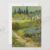 Vincent Van Gogh Garden in Arles Save The Date (Voorkant)