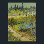 Vincent Van Gogh Garden in Arles Save The Date<br><div class="desc">Kaart met het olieverfschilderij Tuin van Vincent van Gogh in Arles (1888). Een prachtig gekleurde tuin van rijke blues,  groen en rood is afgebeeld in Arles,  Frankrijk. Het perfecte cadeau voor liefhebbers van het post-impressionisme en Nederlandse kunstverzamelaars!</div>