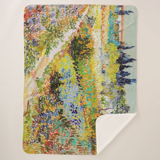 Vincent van Gogh - Garden in Arles Sherpa Deken (Voorkant)