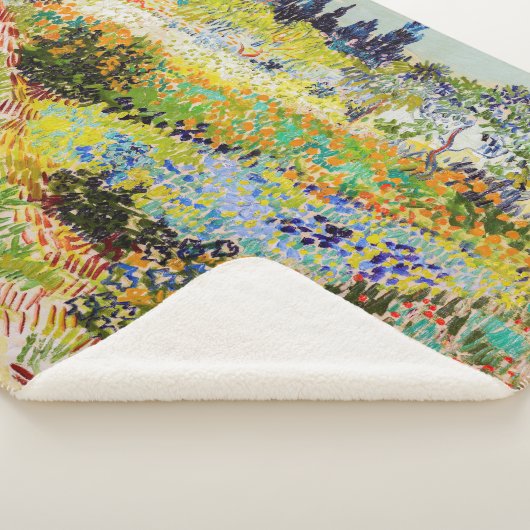 Vincent van Gogh - Garden in Arles Sherpa Deken (3/4)