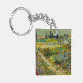 Vincent Van Gogh Garden in Arles Sleutelhanger (Voorkant Links)