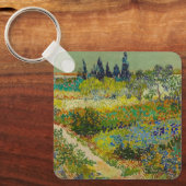 Vincent Van Gogh Garden in Arles Sleutelhanger (Voorkant)