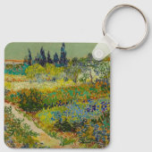 Vincent Van Gogh Garden in Arles Sleutelhanger (Achterkant)