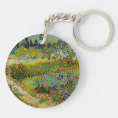 Vincent Van Gogh Garden in Arles Sleutelhanger (Achterkant)