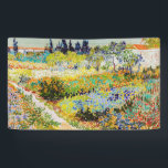 Vincent van Gogh - Garden in Arles Spandoek<br><div class="desc">Tuin in Arles / Drijvende tuin met pad / Jardin a Arles - Vincent van Gogh,  1888</div>